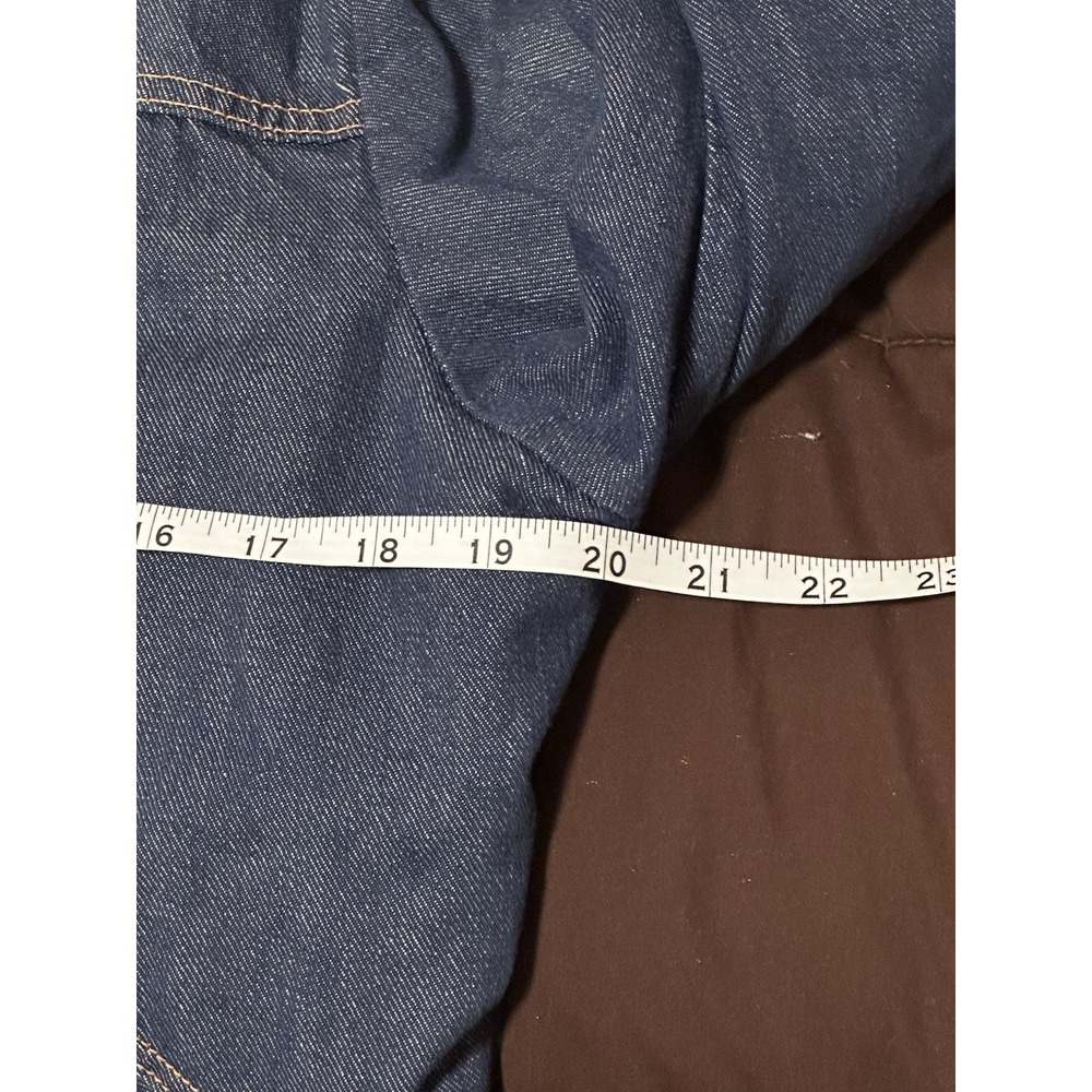 Vintage Maverick Blue Bell Made in USA Denim Jean Sherpa Faux Lined Jacket Sz 40 - Picture 5 of 6